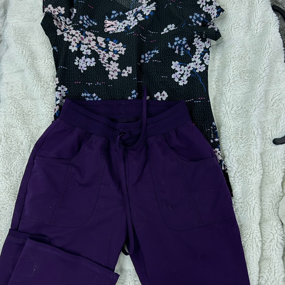 Purple Women's scrub set
